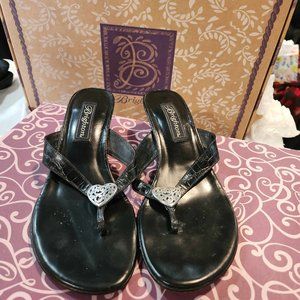 Brighton Kitty  Black Croc Size 6.5